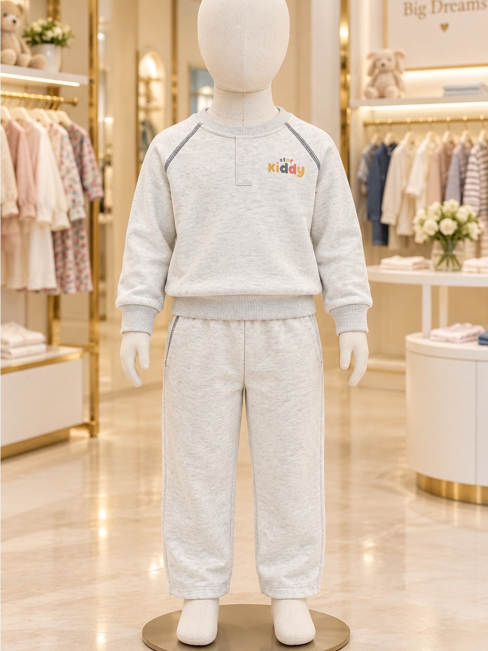 SHEIN Cream Kids Sweatpants Joggers